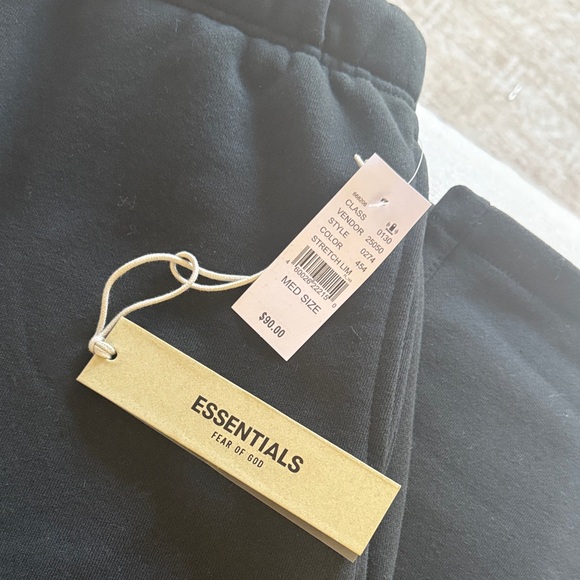 Essentials Black Lounge Pants - Picture 2 of 8